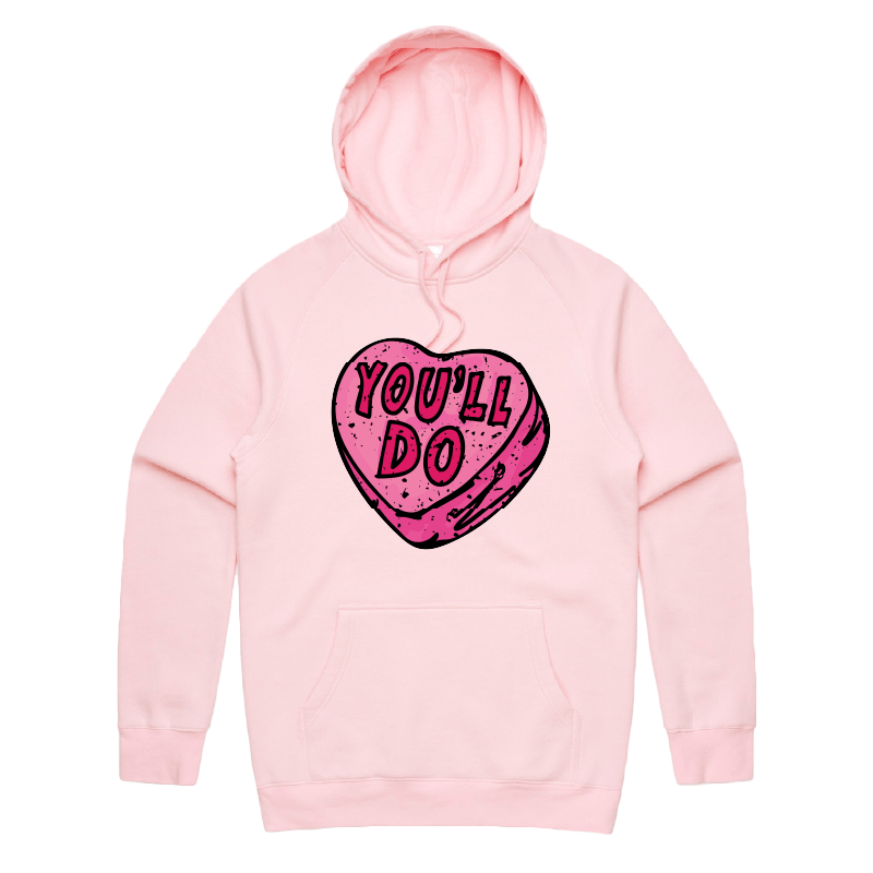 S / Pink / Large Front Print You'll Do 🤷‍♀️💊 – Unisex Hoodie