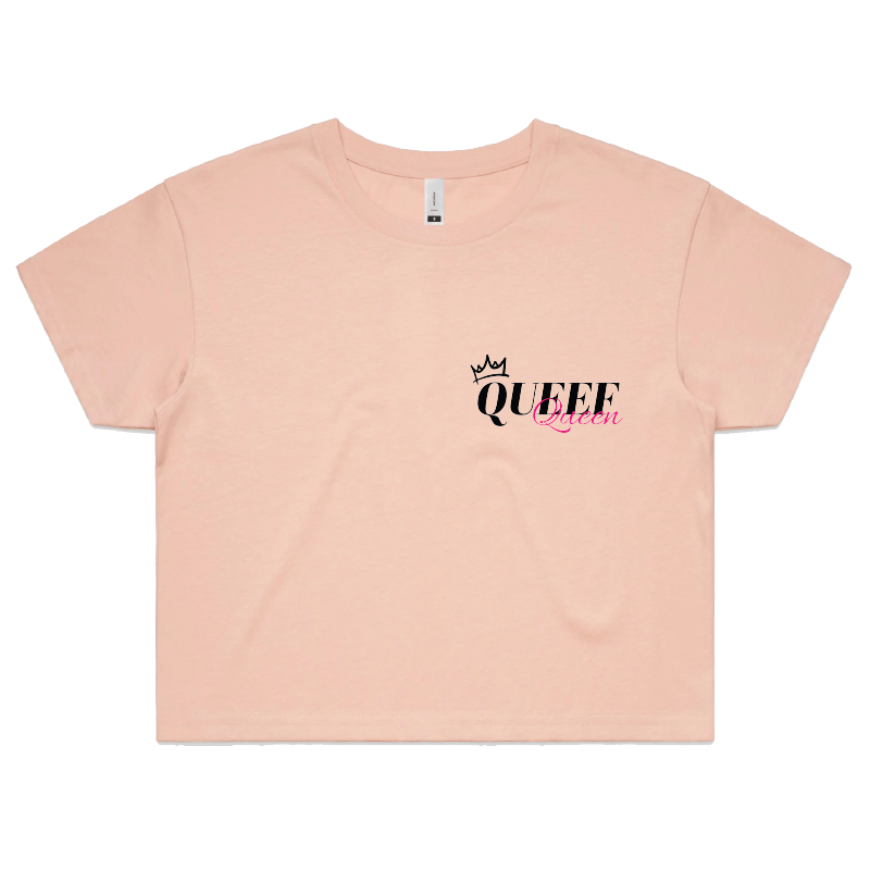S / Pink Queef Queen 💨👑 - Women's Crop Top