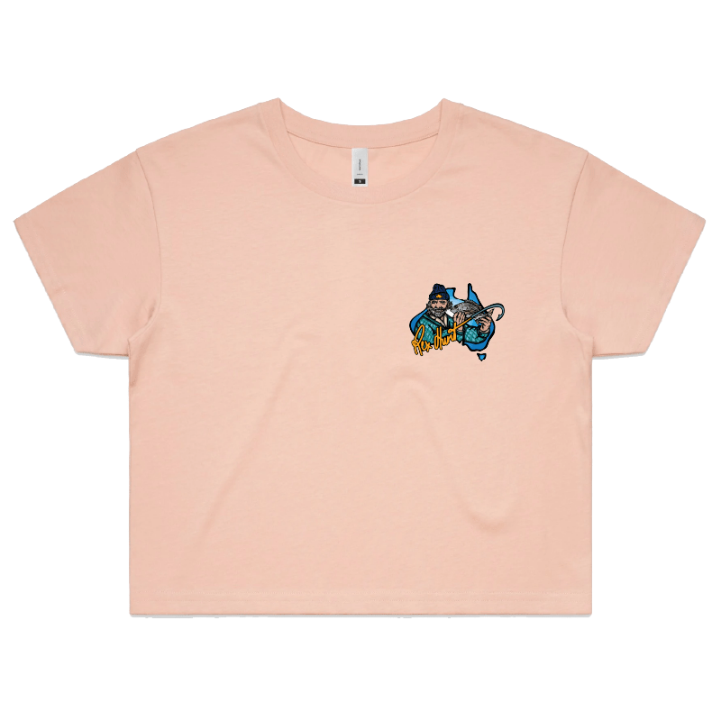 S / Pink Rex Hunt Fishing 🎣🛥️ - Women's Crop Top