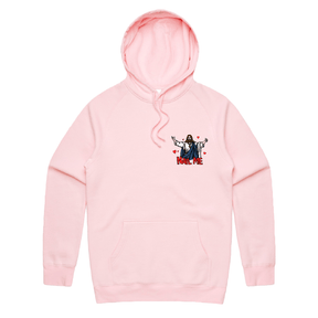 S / Pink / Small Front Print Nail Me 🙏🔨 – Unisex Hoodie