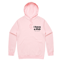 S / Pink / Small Front Print Pretty Huge.....🎓 - Unisex Hoodie
