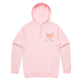 S / Pink / Small Front Print Proud Mother 🥴💩 – Unisex Hoodie
