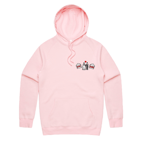 S / Pink / Small Front Print Stay or Leave? 💌💔 – Unisex Hoodie