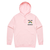 S / Pink / Small Front Print Tig Ol’ Biddies 🍒🤤 - Unisex Hoodie