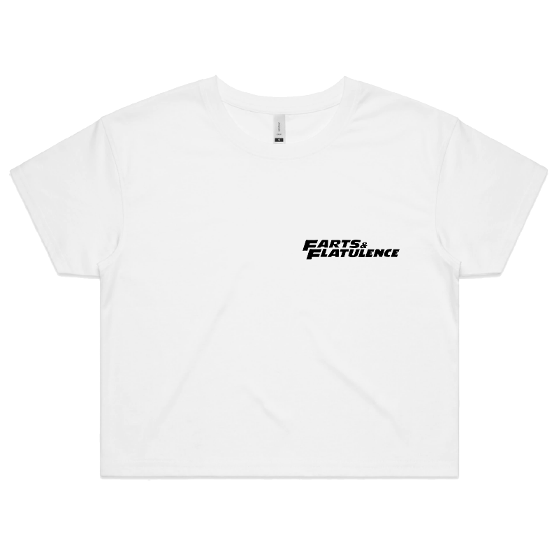 S / White Farts & Flatuence 🏆💨 - Women's Crop Top