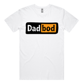 S / White / Large Front Design DadBod Logo 💻🧻 - Mens T Shirt