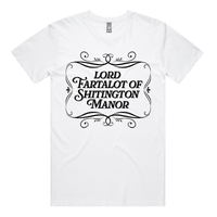 S / White / Large Front Design Lord Fartalot 👑💨 – Men's T Shirt