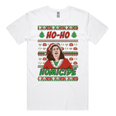 S / White / Large Front Design Merry Mushroom Lady 🍄‍🟫🎄 - Men's T Shirt