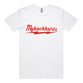 S / White / Large Front Design My Back Hurts 🧰 – Men's T Shirt