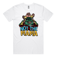 S / White / Large Front Design Not The Mama 🦕🍳 - Men's T Shirt