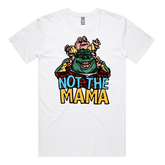 S / White / Large Front Design Not The Mama 🦕🍳 - Men's T Shirt