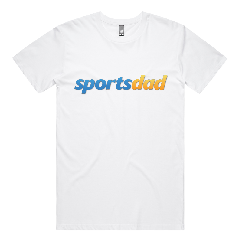 S / White / Large Front Design SportsDad 💸📺 - Men's T Shirt