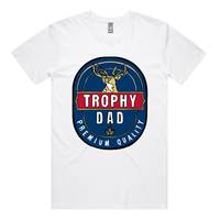 S / White / Large Front Design Trophy Dad 2heys 🍺🏆 – Men's T Shirt