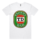 S / White / Large Front Design Trophy Dad Victor Bravo 🍺🏆 – Men's T Shirt