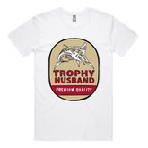 S / White / Large Front Design Trophy Husband Northern 🍺🏆 – Men's T Shirt