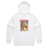 S / White / Large Front Print Ketamine Unicorn 💉🦄 - Unisex Hoodie