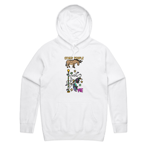 S / White / Large Front Print Not Like The Others  🐴🦄 – Unisex Hoodie