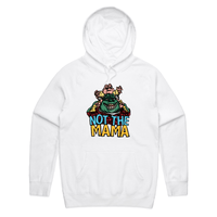 S / White / Large Front Print Not The Mama 🦕🍳 - Unisex Hoodie