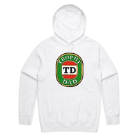 S / White / Large Front Print Trophy Dad Victor Bravo 🍺🏆 – Unisex Hoodie