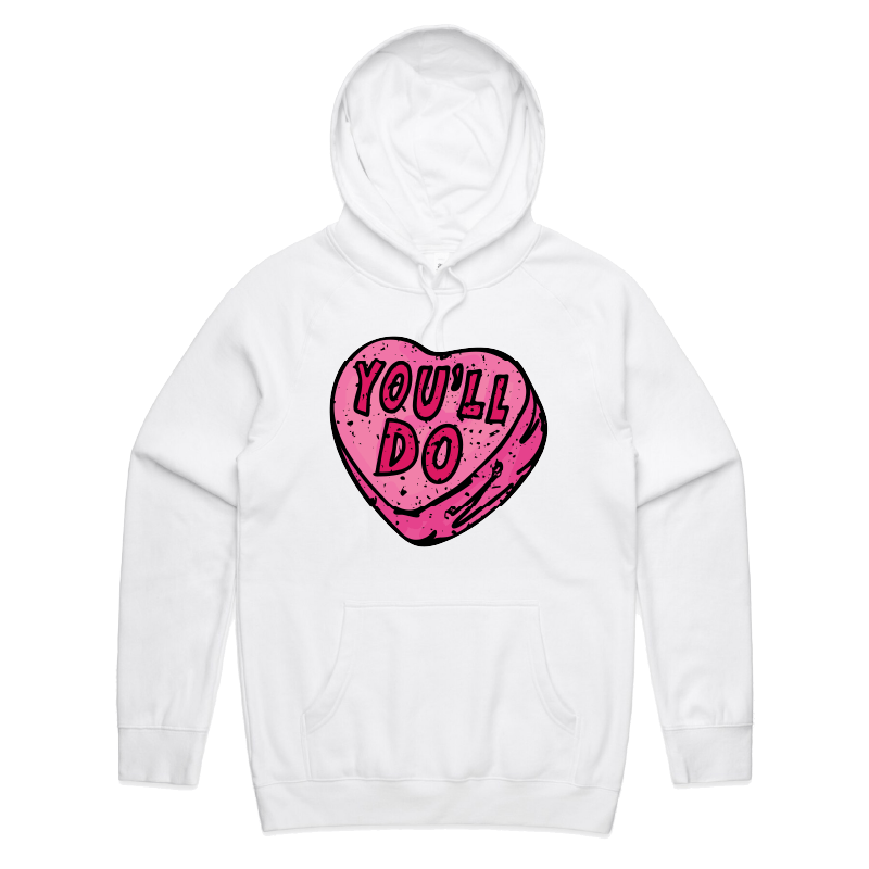 S / White / Large Front Print You'll Do 🤷‍♀️💊 – Unisex Hoodie