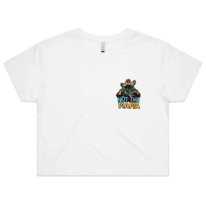 S / White Not The Mama 🦕🍳 - Women's Crop Top