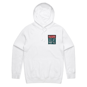 S / White / Small Front Design Best Dad Guarantee 🔨 - Unisex Hoodie