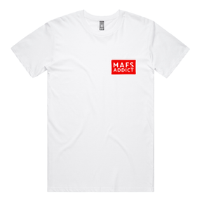 S / White / Small Front Design MAFS Addict 💍🕊️ – Men's T Shirt