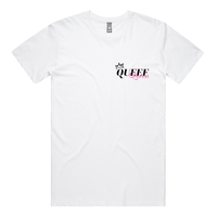S / White / Small Front Design Queef Queen 💨👑 - Men's T Shirt