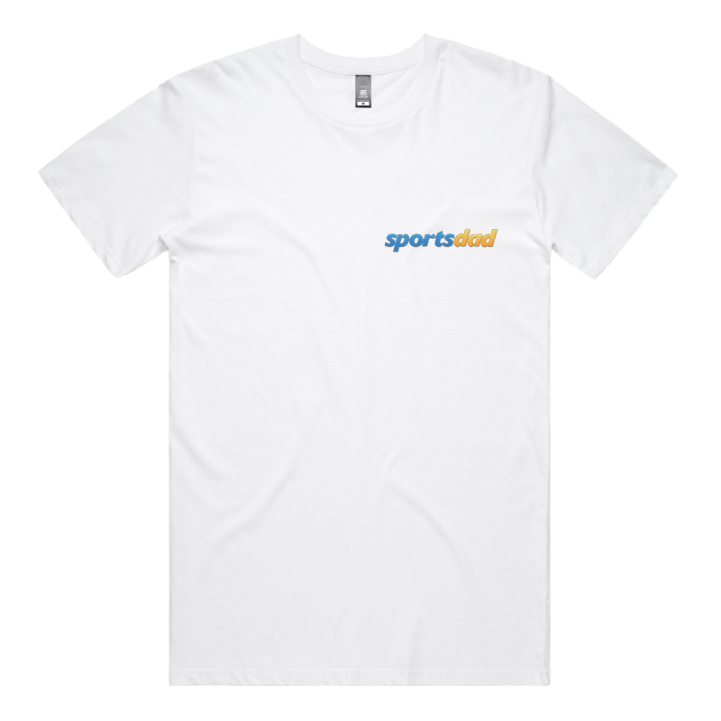 S / White / Small Front Design SportsDad 💸📺 - Men's T Shirt