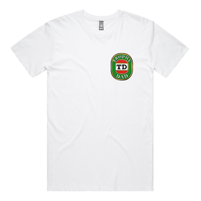 S / White / Small Front Design Trophy Dad Victor Bravo 🍺🏆 – Men's T Shirt