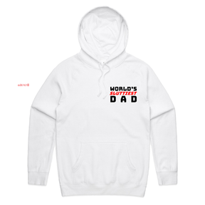 S / White / Small Front Print Baddie Daddy 👴💋 – Unisex Hoodie