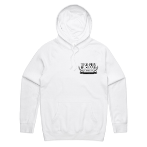 S / White / Small Front Print Runner Up Husband 👨🥈 – Unisex Hoodie