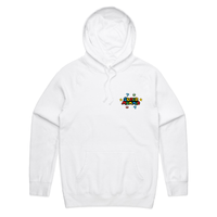 S / White / Small Front Print Super Mummio ⭐🍄 – Unisex Hoodie