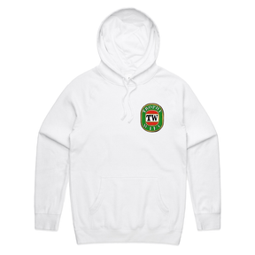 S / White / Small Front Print Trophy Wife Victor Bravo 🍺🏆 – Unisex Hoodie