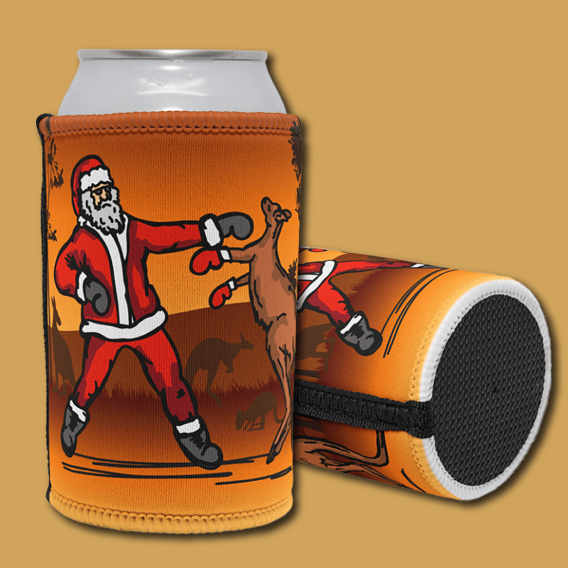 Santa Boxing Roo 🎅🥊🦘 – Stubby Holder