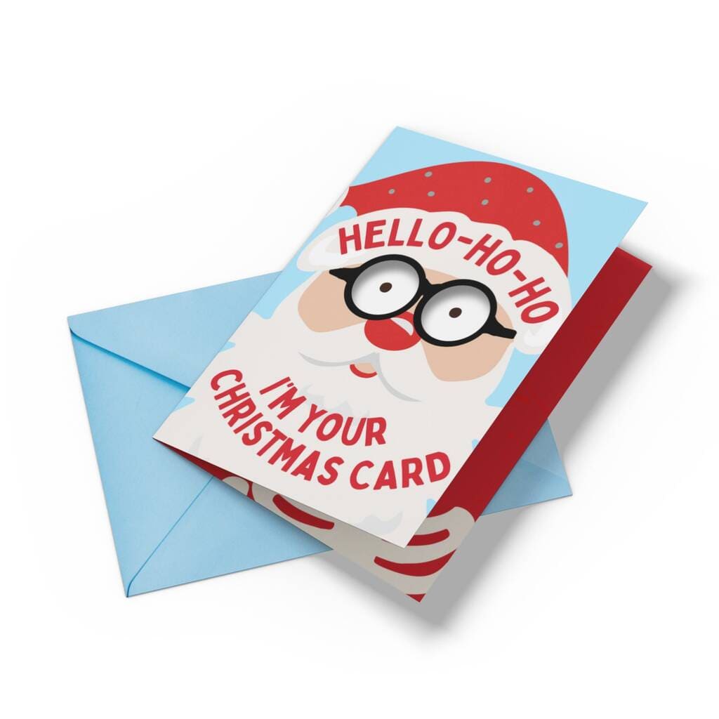 Scream & Shake Santa Christmas Card 🎅🎄