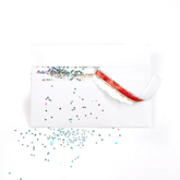 Single Envelope Glitter Trap Envelopes White ✨ - Joker Greeting Prank