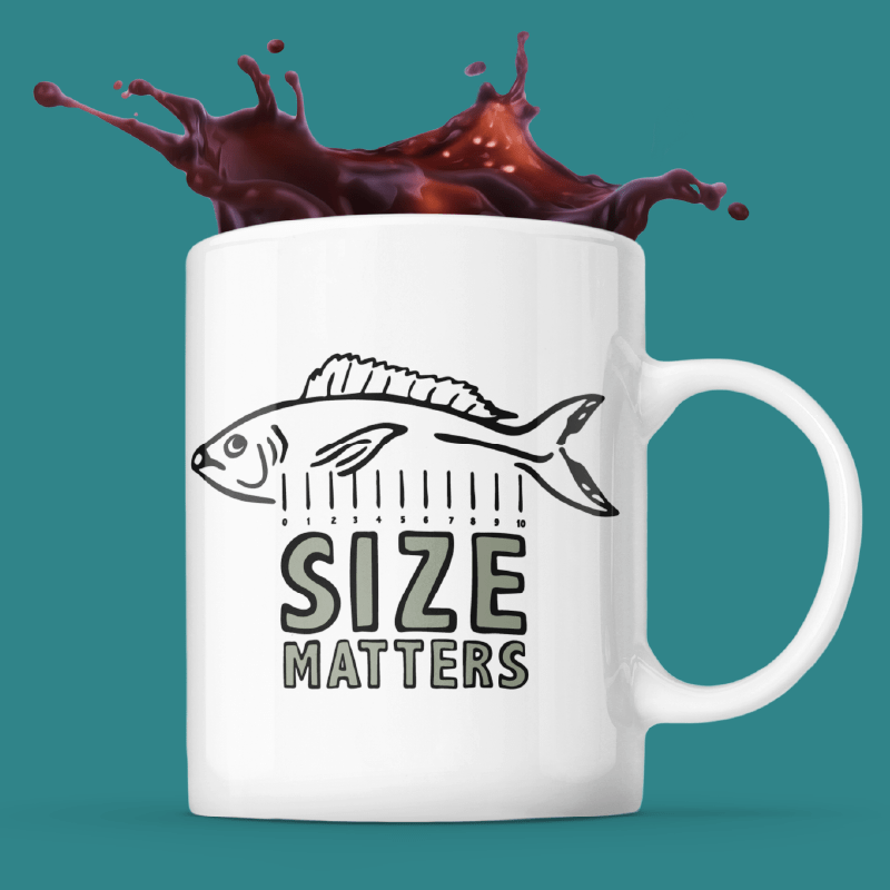 Size Matters 🐟📏 – Coffee Mug