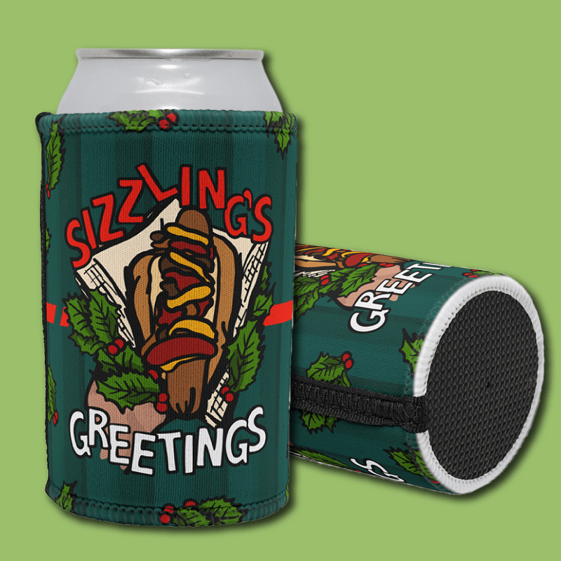 Sizzlin's Greetings 🌭🎅 - Stubby Holder