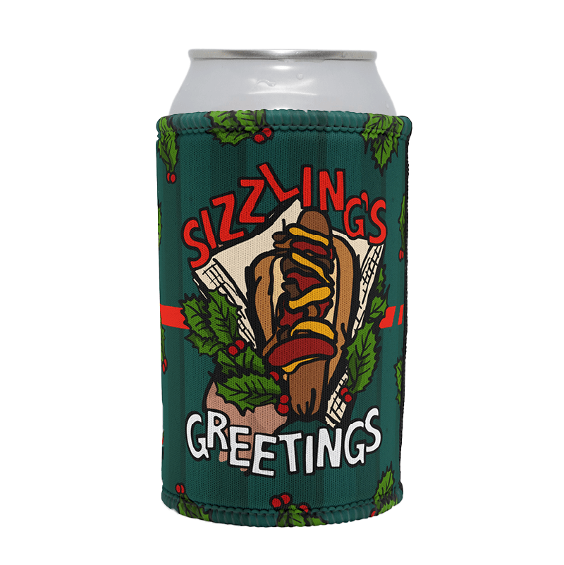 Sizzlin's Greetings 🌭🎅 - Stubby Holder