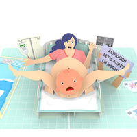 Sorry Mum 👶💦🩷 - 3D Inappropriate Greeting Card