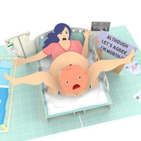 Sorry Mum 👶💦🩷 - 3D Inappropriate Greeting Card