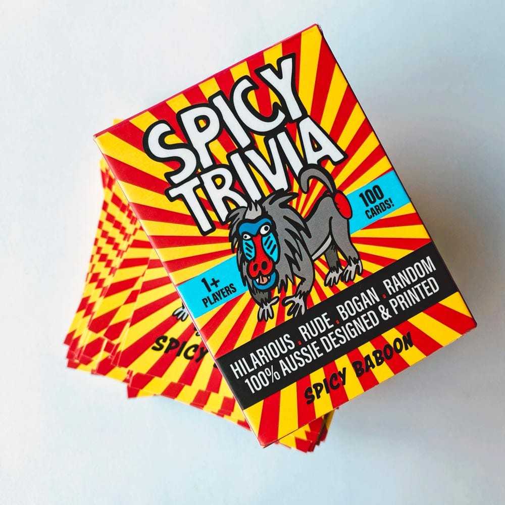 Spicy Trivia  🐵❓ - 1st Edition Aussie Trivia Game