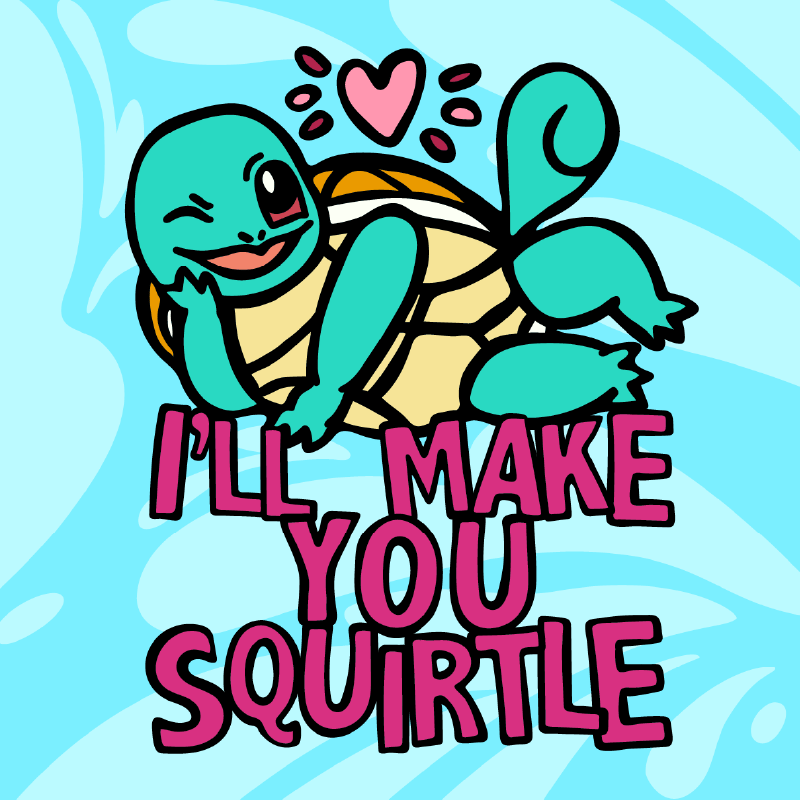 Squirtle Love ❤️💦 – Stubby Holder