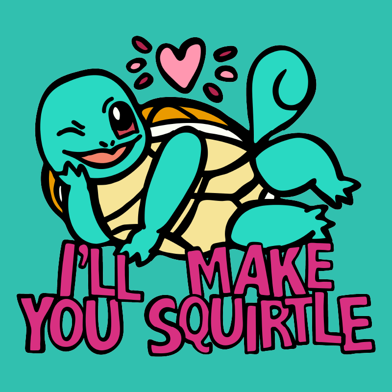 Squirtle Love ❤️💦 – Women's Crop Top