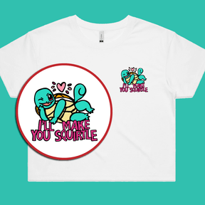 Squirtle Love ❤️💦 – Women's Crop Top