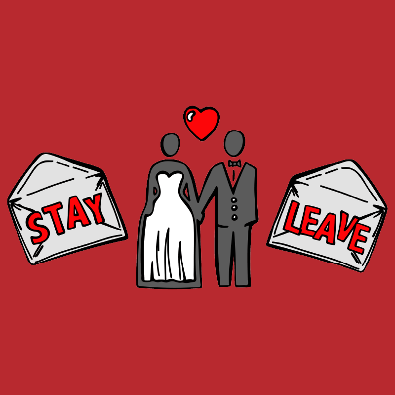 Stay or Leave? 💌💔 – Unisex Hoodie