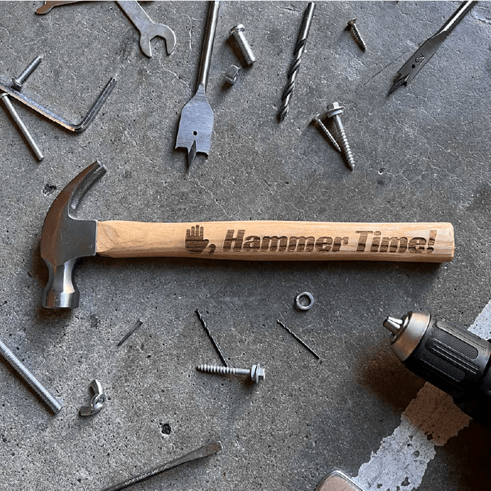 Stop, Hammer Time! ✋🔨 - Engraved Hammer