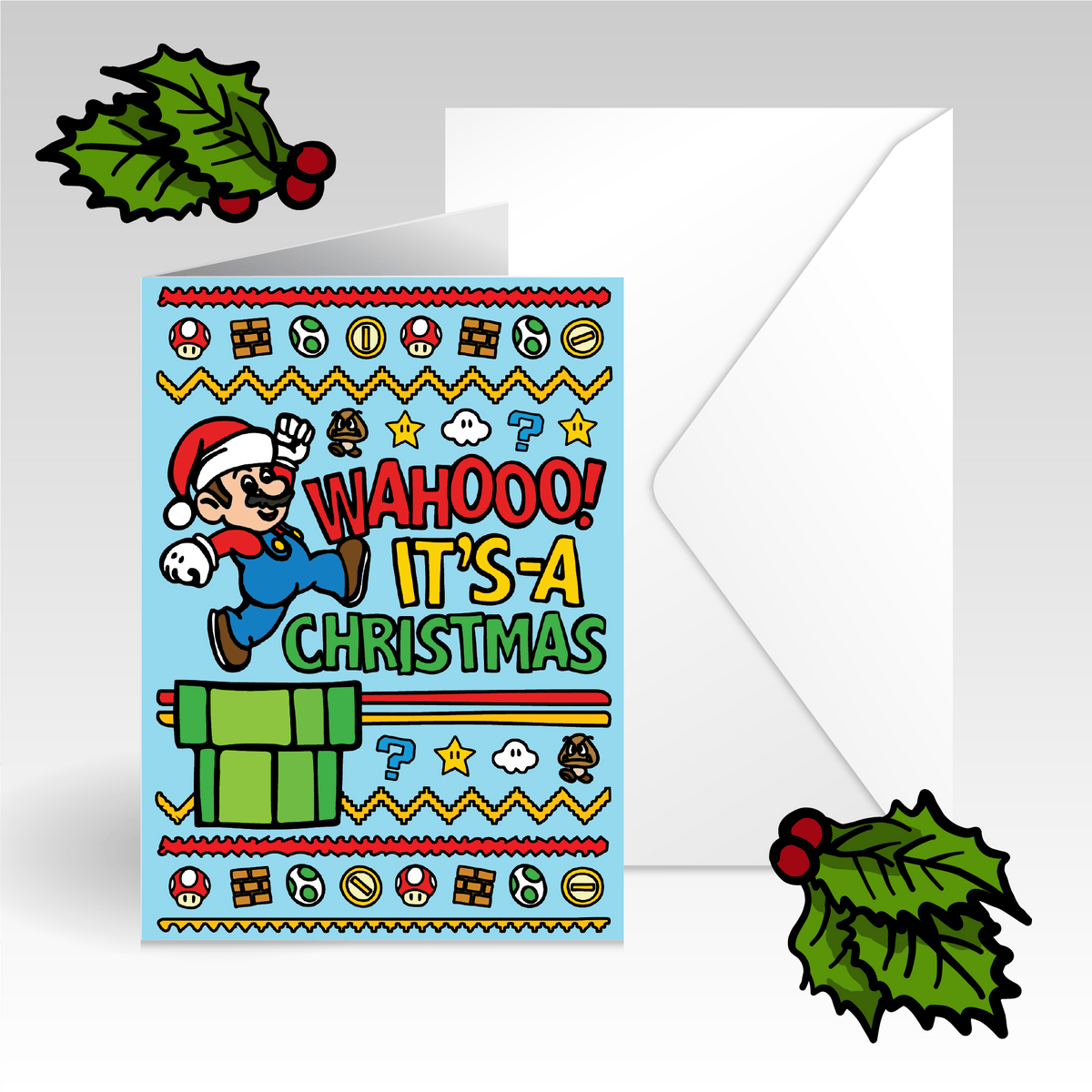 Super Christmas 🍄🎅 - Christmas Card