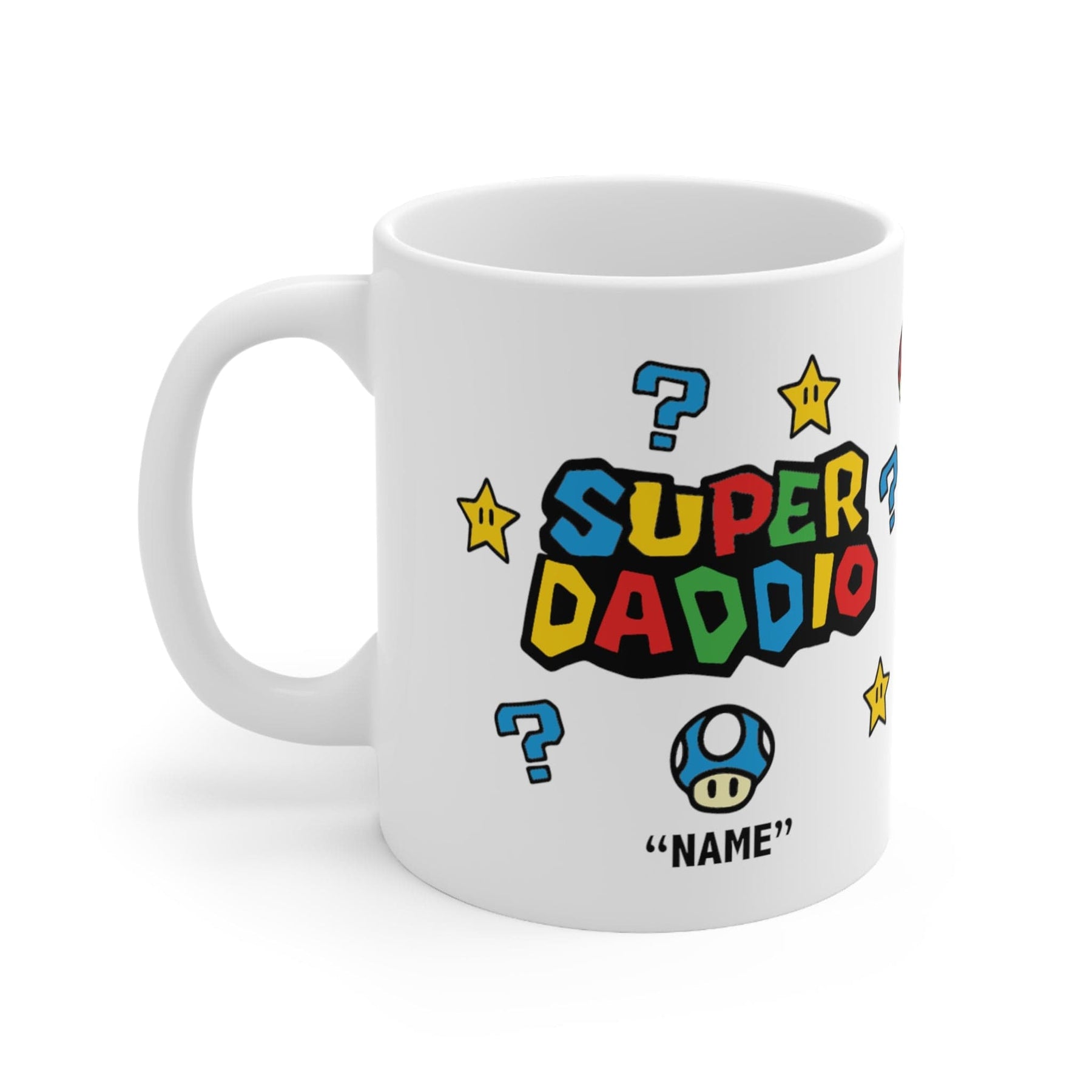 Super Daddio ⭐🍄 - Personalised Coffee Mug